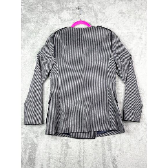 3.1 Phillip Lim Striped Double-Breasted Blazer Size 4 - Picture 2 of 9